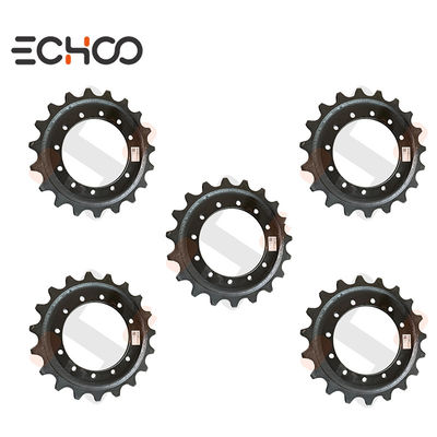Piñón de cadena compatible con accesorios de chasis de miniexcavadora Kubota U25